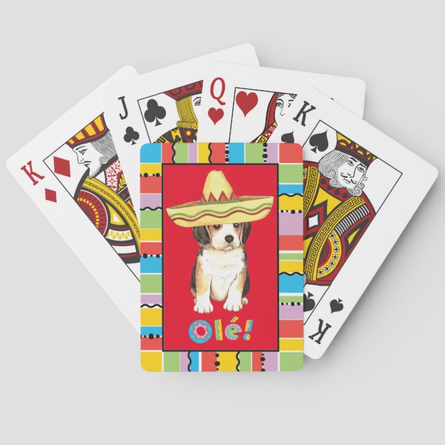 Fiesta Beagle Poker Cards (Back)