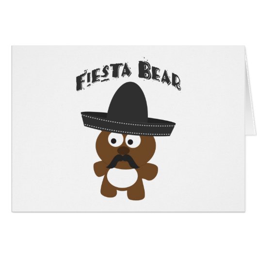Fiesta Bear Cards (Front Horizontal)