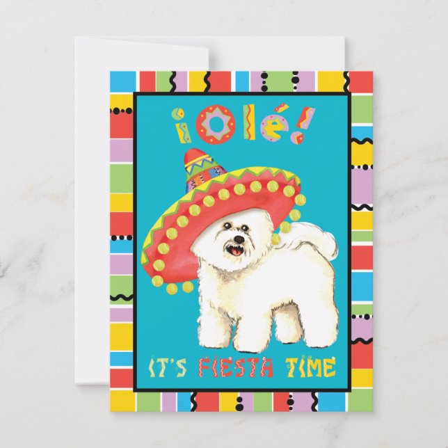 Fiesta Bichon Invitation (Front)