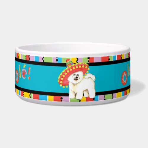 Fiesta Bichon Pet Bowl