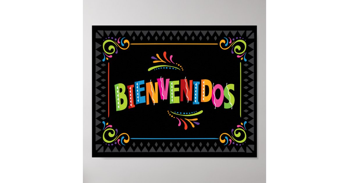 Confetti Bienvenidos (Spanish Welcome) Banner