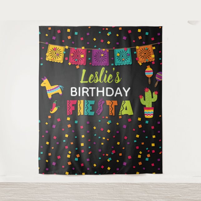 Fiesta Birthday Backdrop - Pinata (Front)