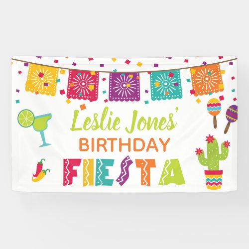 Fiesta Birthday Banner