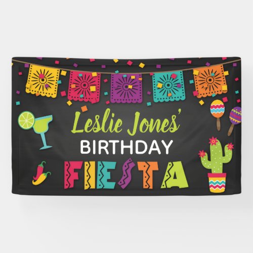 Fiesta Birthday Banner