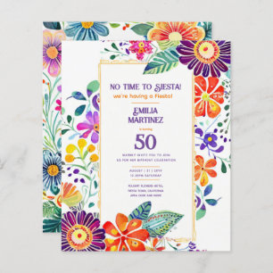 FIESTA Birthday Folkart Flowers 21st 25th 30th