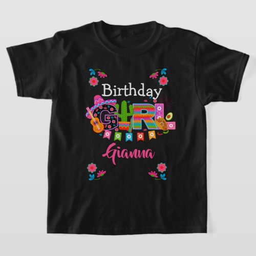Fiesta Birthday Girl   Mexico Party Shirt