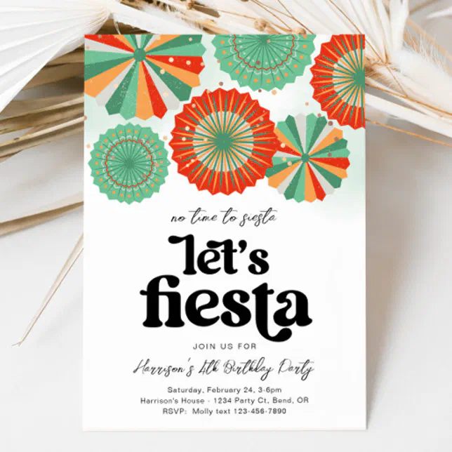 Fiesta Birthday Invitation Zazzle