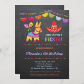 Fiesta Birthday Invitation / Fiesta Invitation (Front/Back)