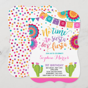 Fiesta Birthday Invitation Mexican Birthday Fiesta