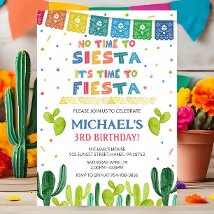 Fiesta Birthday Invitation Mexican Party Invite