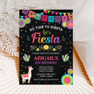 Fiesta Birthday Invitation   Mexican Party Invite