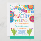 Fiesta Birthday Invitation Nacho Average Party (Front)