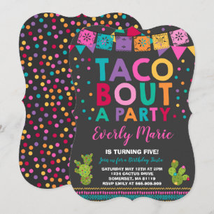 Fiesta Birthday Invitation Taco Bout A Party