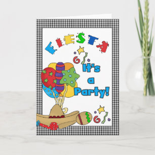 Fiesta Birthday Invitations