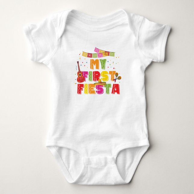 Fiesta Birthday One-Piece Bodysuit (Front)