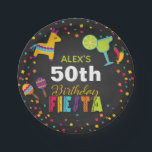 Fiesta Birthday Paper Plate - Customize Name/Year<br><div class="desc">Perfect Item to Compliment any Birthday Fiesta!</div>