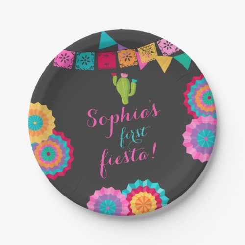 Fiesta Birthday Paper Plate No Time To Siesta