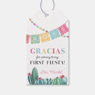 Fiesta Birthday Party Favor Thank You Tags