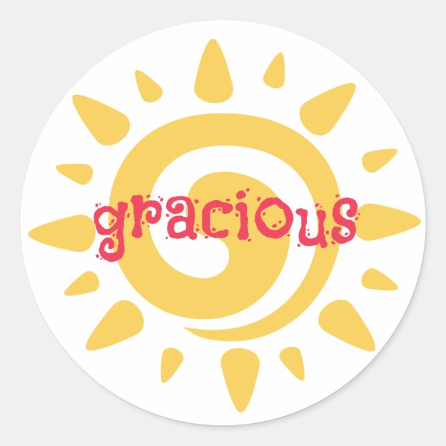 Fiesta Birthday Party Gracious Favor Sticker (Front)