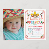 Fiesta Birthday Party Invitation Mexican