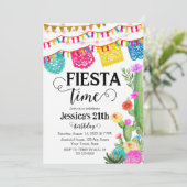 Fiesta Birthday Party Invitation Mexican theme (Standing Front)