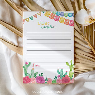 Fiesta Birthday Time Capsule Note Message Card