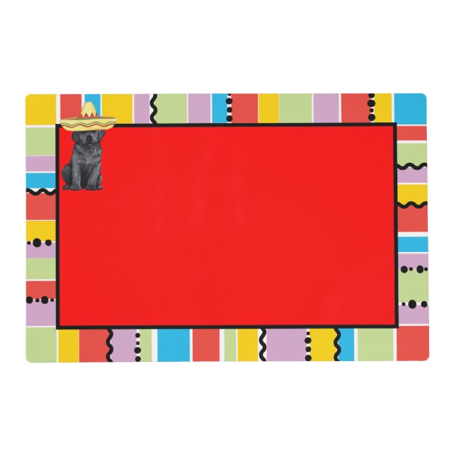 Fiesta Black Lab Placemat (Front)
