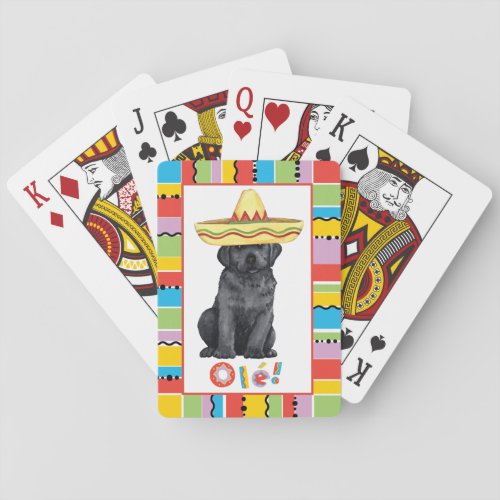 Fiesta Black Lab Poker Cards