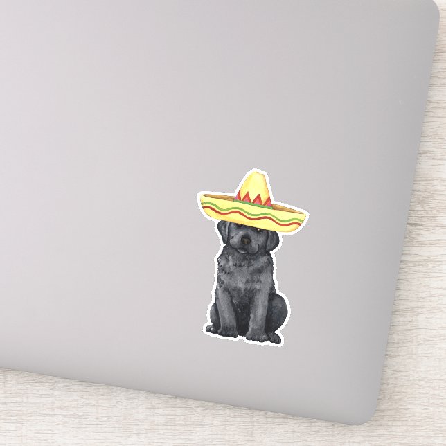 Fiesta Black Lab Vinyl Sticker (Detail)