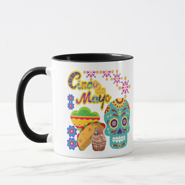 Fiesta Bloom Fiesta black & white Mug (Left)