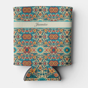 Fiesta Blooms, customizable Can Cooler