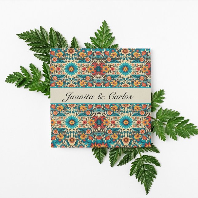 Fiesta Blooms, customizable Invitation (Creator Uploaded)
