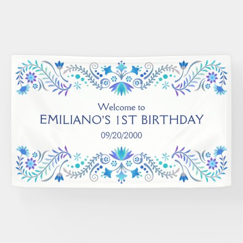 Fiesta Blue Birthday Shower Wedding