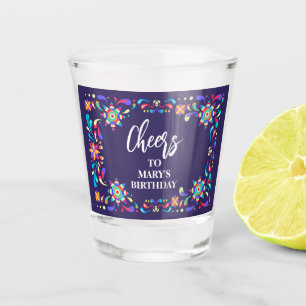 Fiesta Blue Shot glass