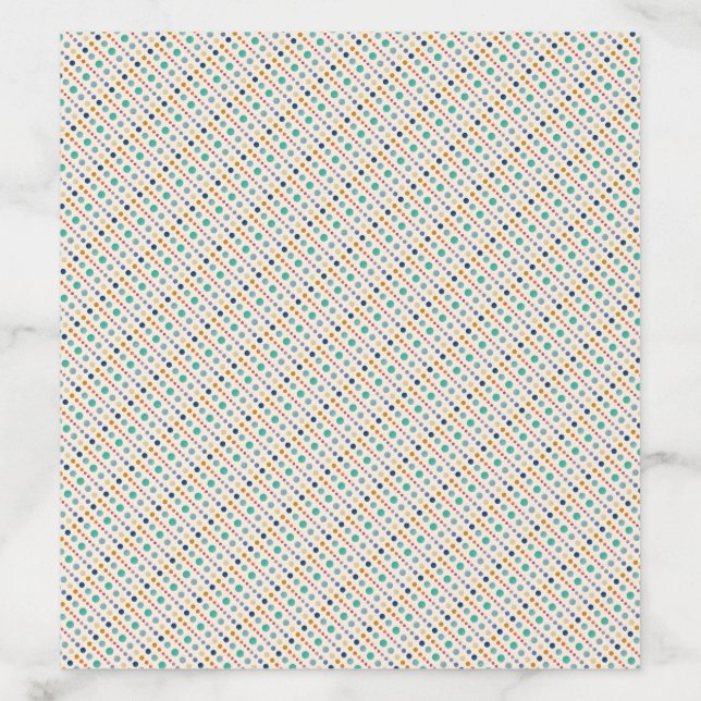 Fiesta Boho Dots Wedding Envelope Liner (Design)