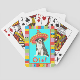 Fiesta Border Collie Poker Cards