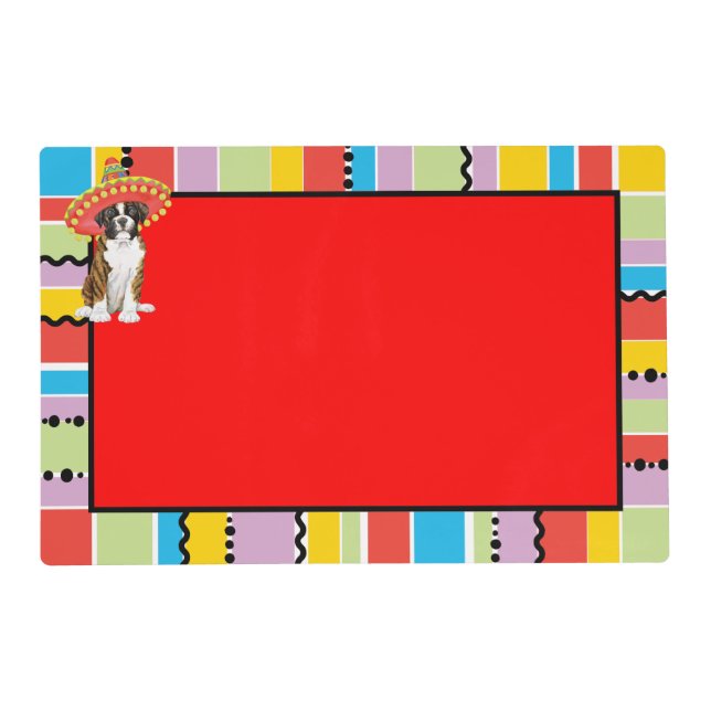 Fiesta Boxer Placemat (Front)