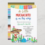 Fiesta Boy Baby Shower Invitation Boy