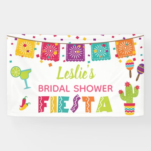 Fiesta Bridal Shower Banner _ White Background