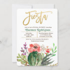 Fiesta Bridal Shower Cactus Invitation