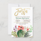 Fiesta Bridal Shower Cactus Invitation