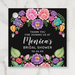 Fiesta Bridal Shower Favor Tag