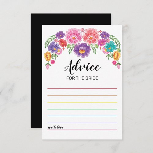 Fiesta Bridal Shower Game Advice Cards