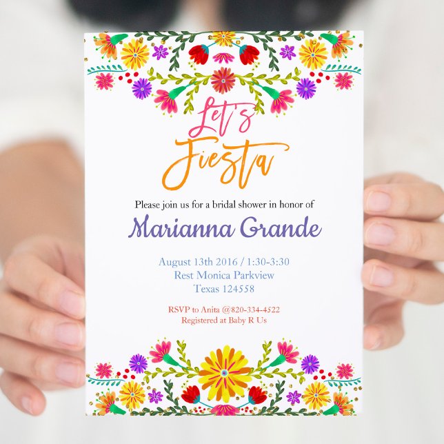 Fiesta Bridal Shower Invitation (Creator Uploaded)