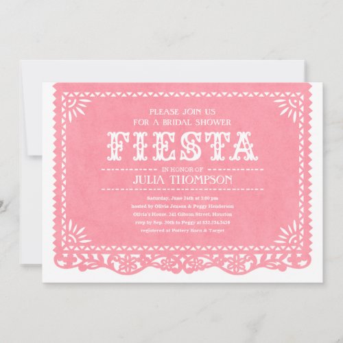 Fiesta Bridal Shower Invitations