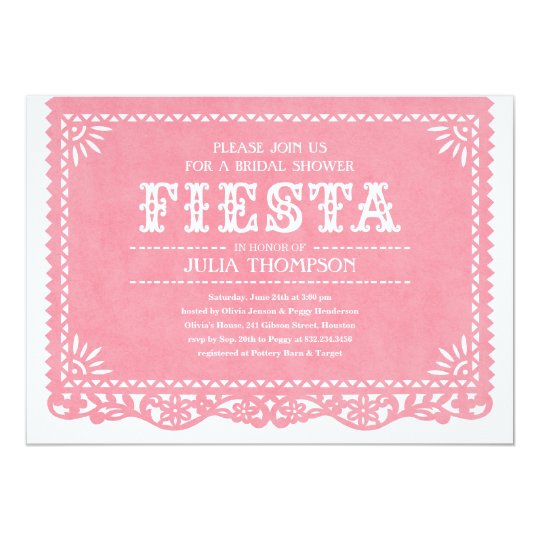 Fiesta Bridal Shower Invitations