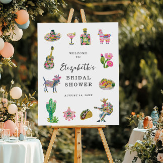 Fiesta Bridal Shower Welcome Sign
