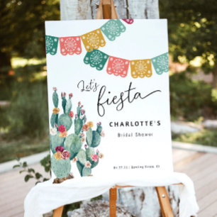 Fiesta bridal shower welcome sign, Mexican shower, Foam Board