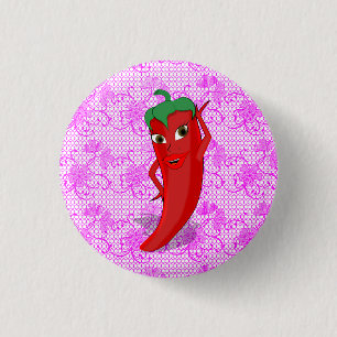 Fiesta Bridal Shower With Red Hot Pepper Diva Button