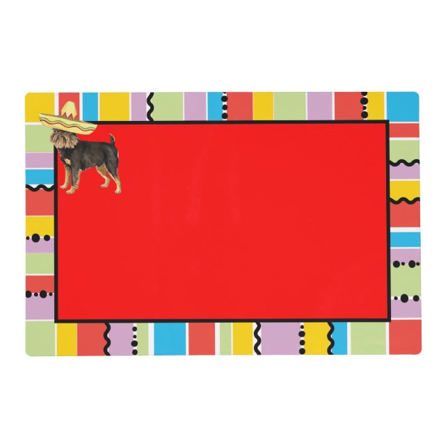 Fiesta Brussels Griffon Placemat (Front)